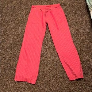 red striped flowy pants